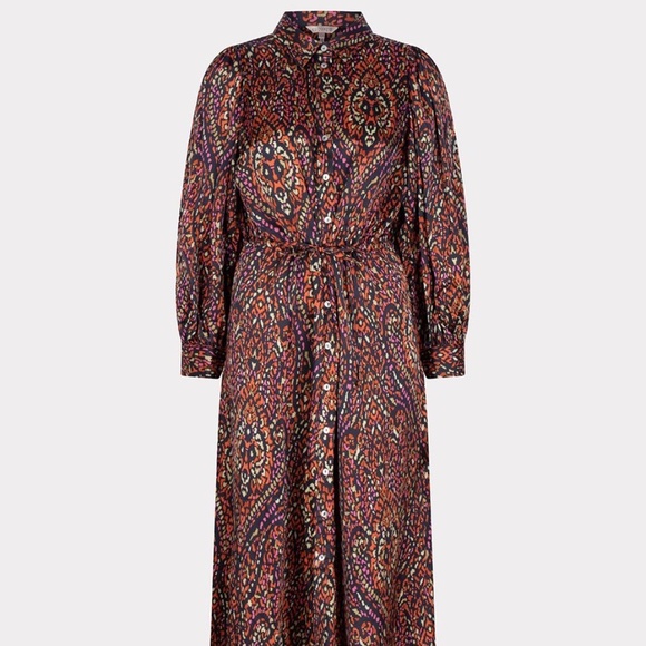 EsQualo DRESS LONG SATEEN REWILDING Size 4 NWT BEAUTIFUL!! - Picture 4 of 12